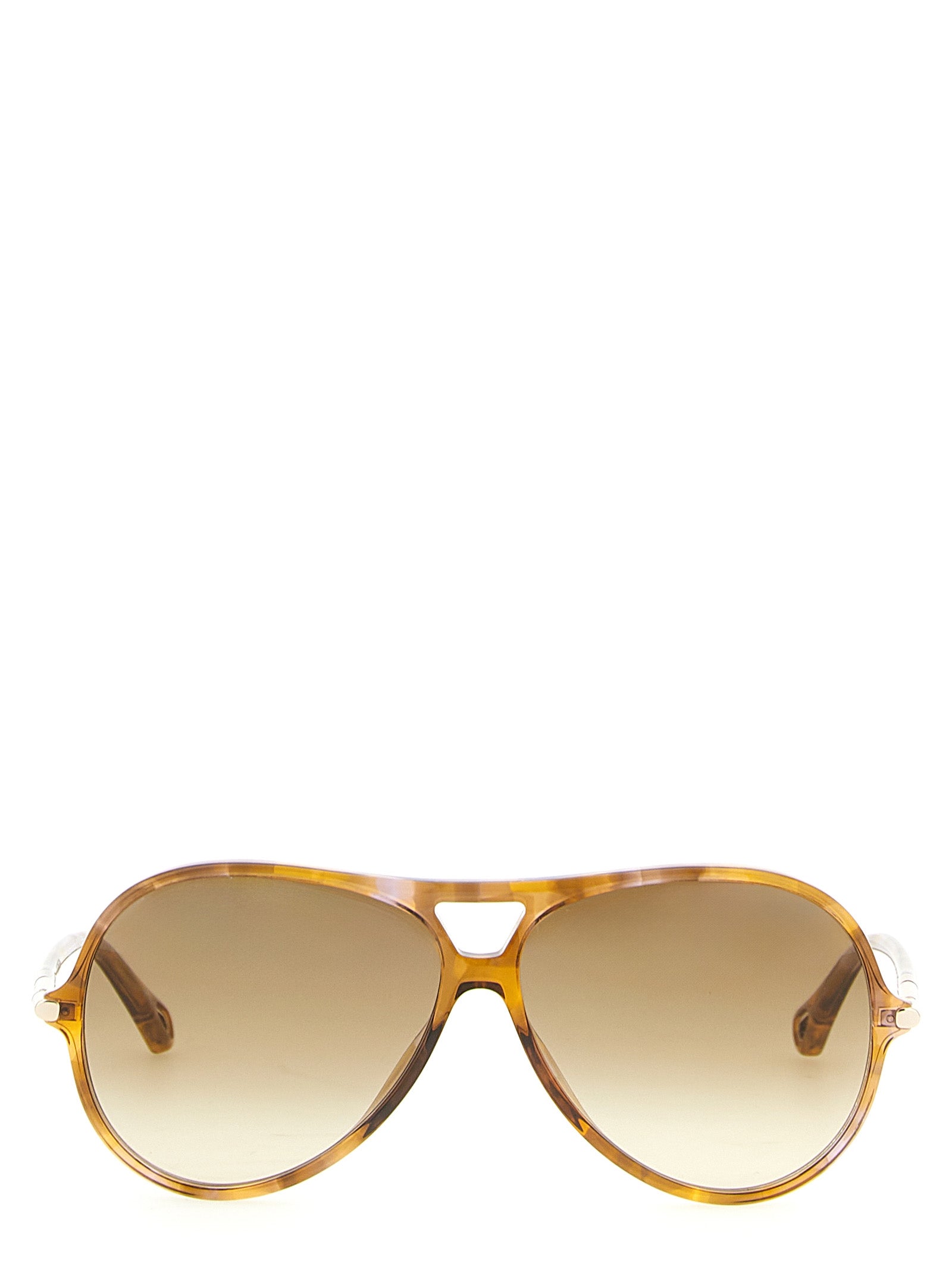Chloé Yellow Acetate Aviator Sunglasses