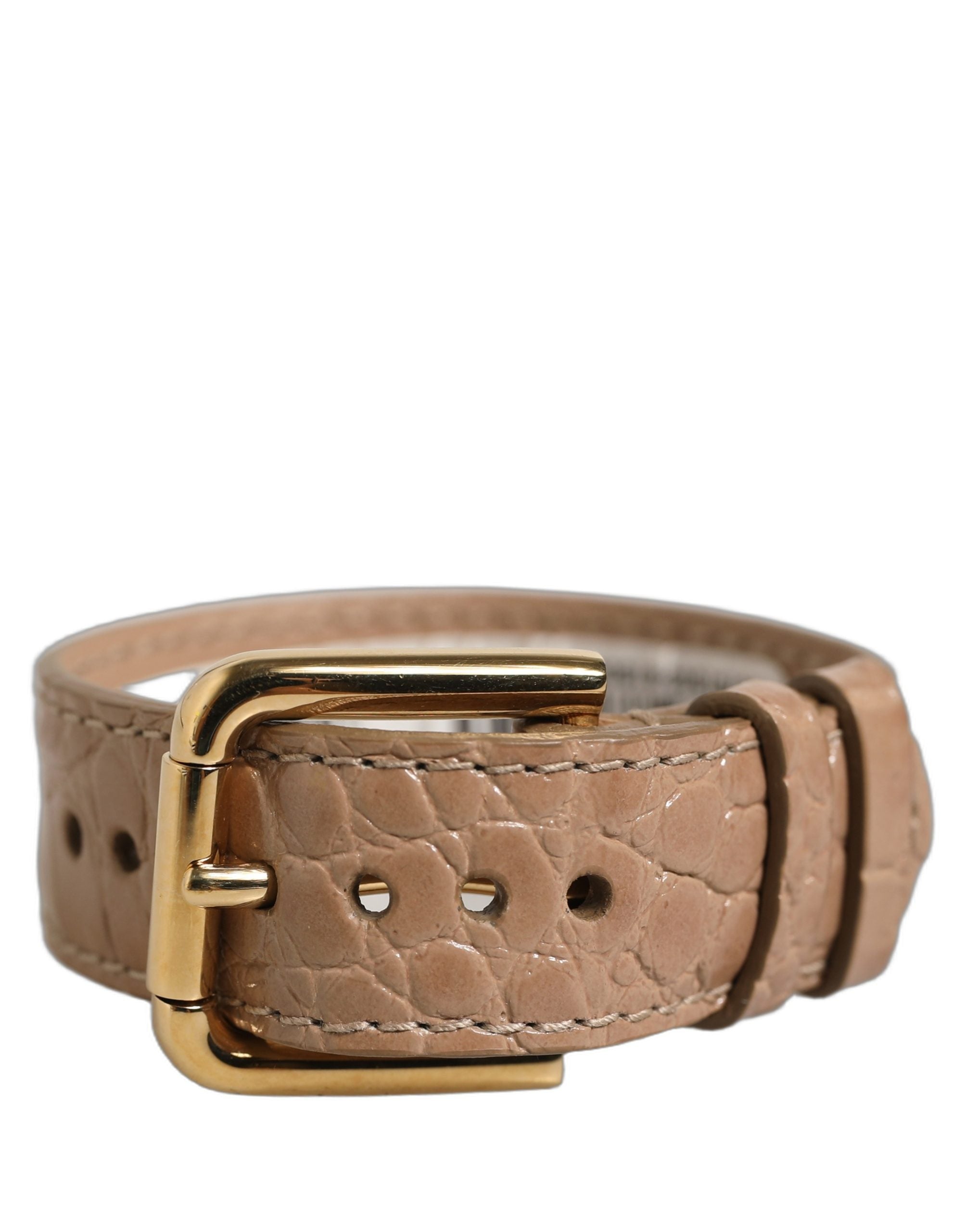 Dolce & Gabbana Brown Calf Leather Bracelet