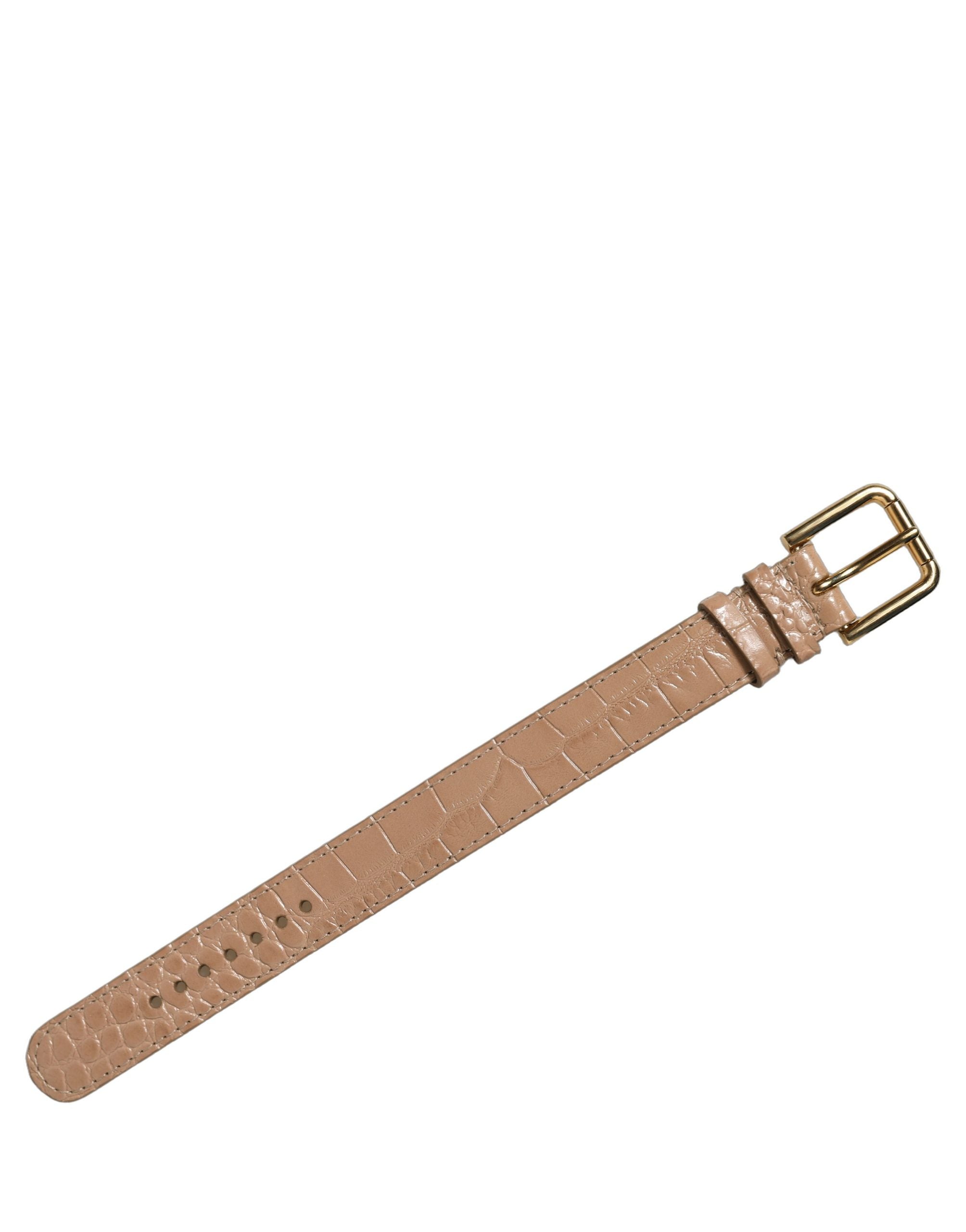 Dolce & Gabbana Brown Calf Leather Bracelet