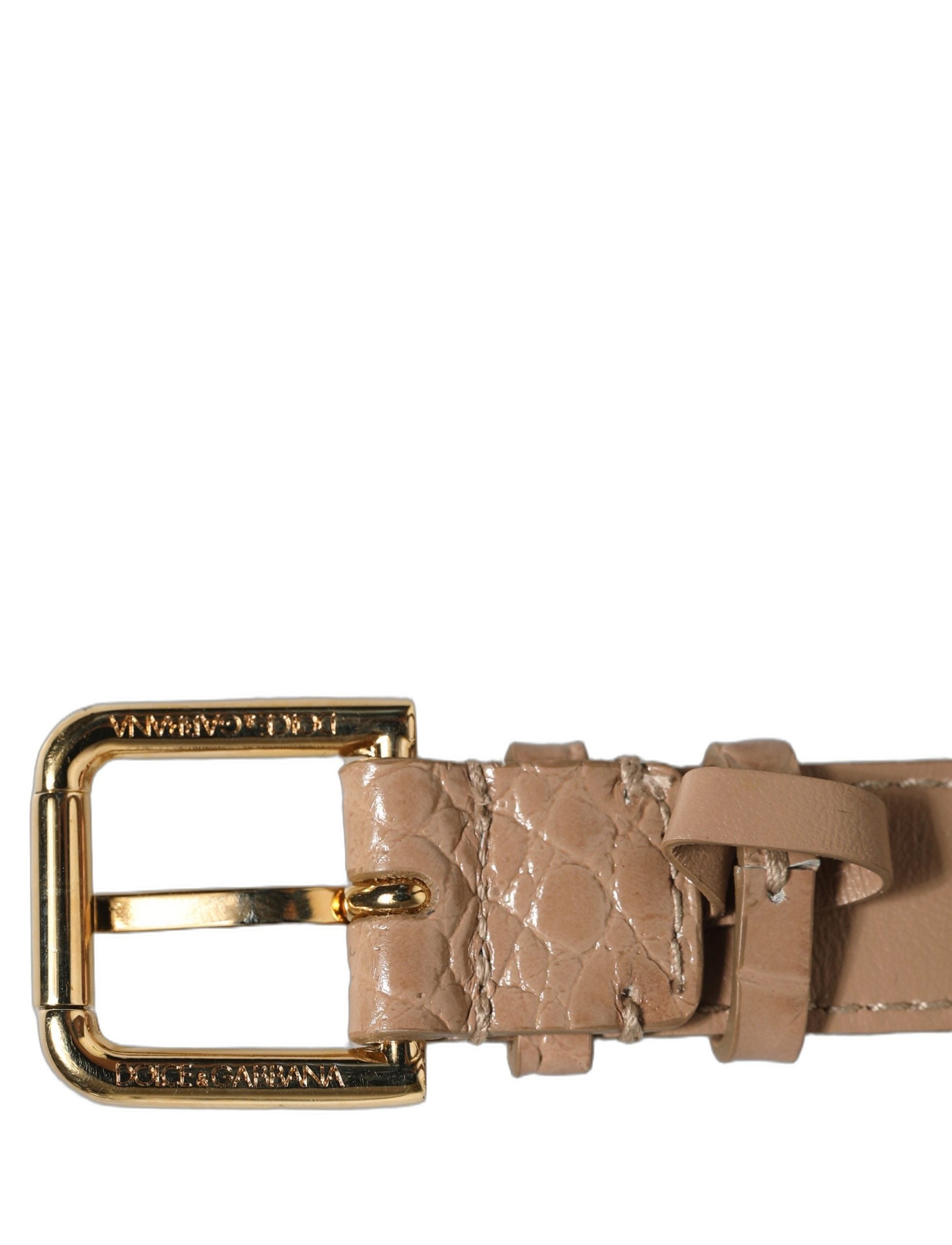 Dolce & Gabbana Brown Calf Leather Bracelet