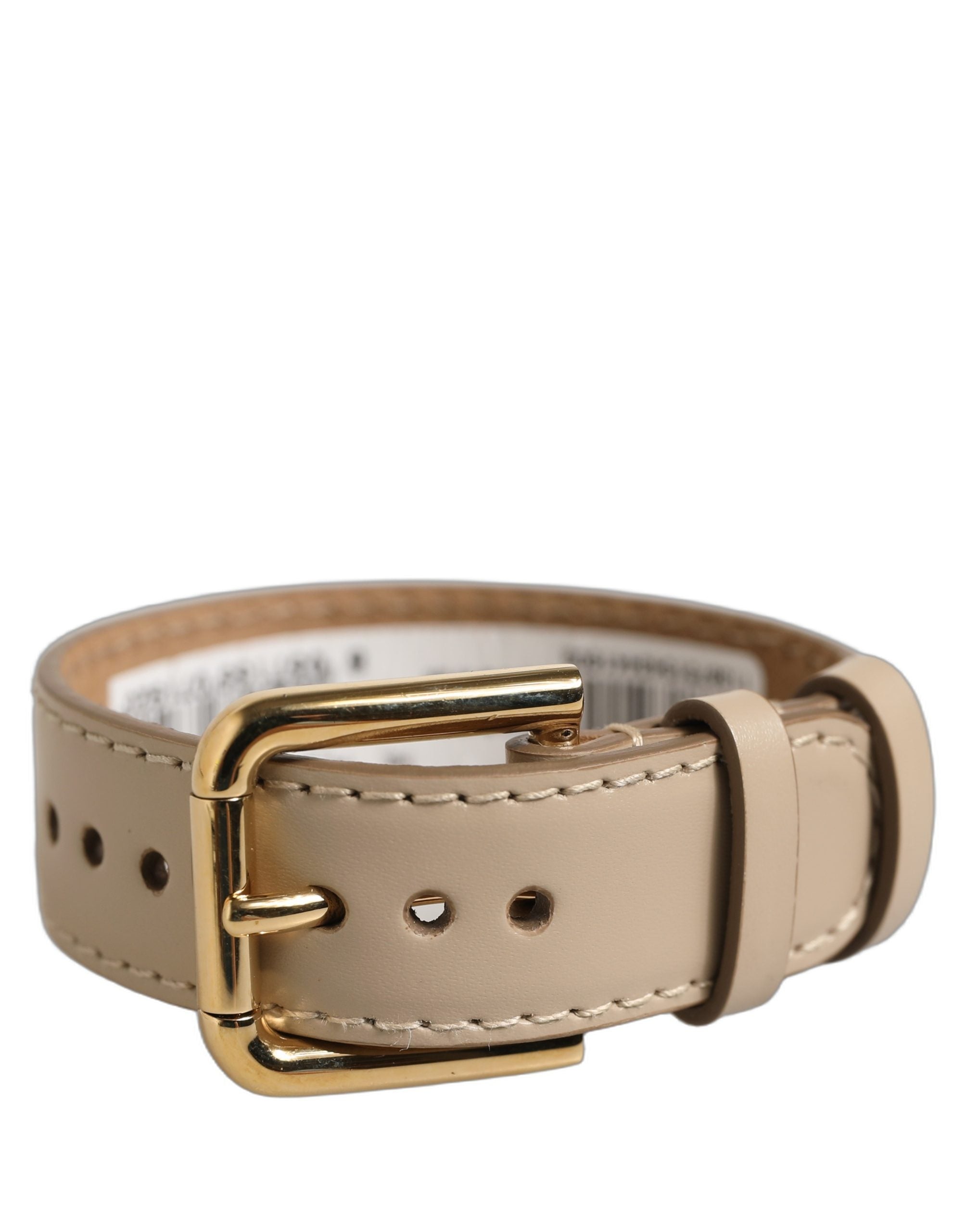 Dolce & Gabbana Beige Calfskin Leather Bracelets