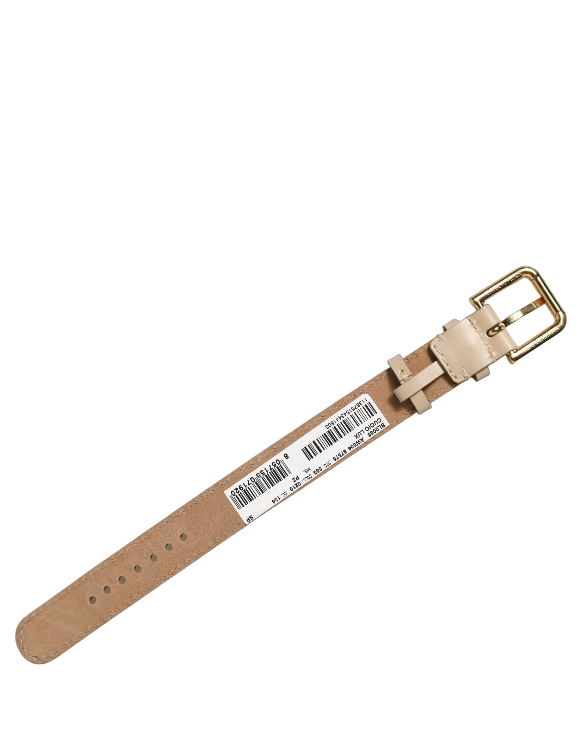 Dolce & Gabbana Beige Calfskin Leather Bracelets