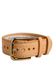 Dolce & Gabbana Beige Calf Leather Bracelet