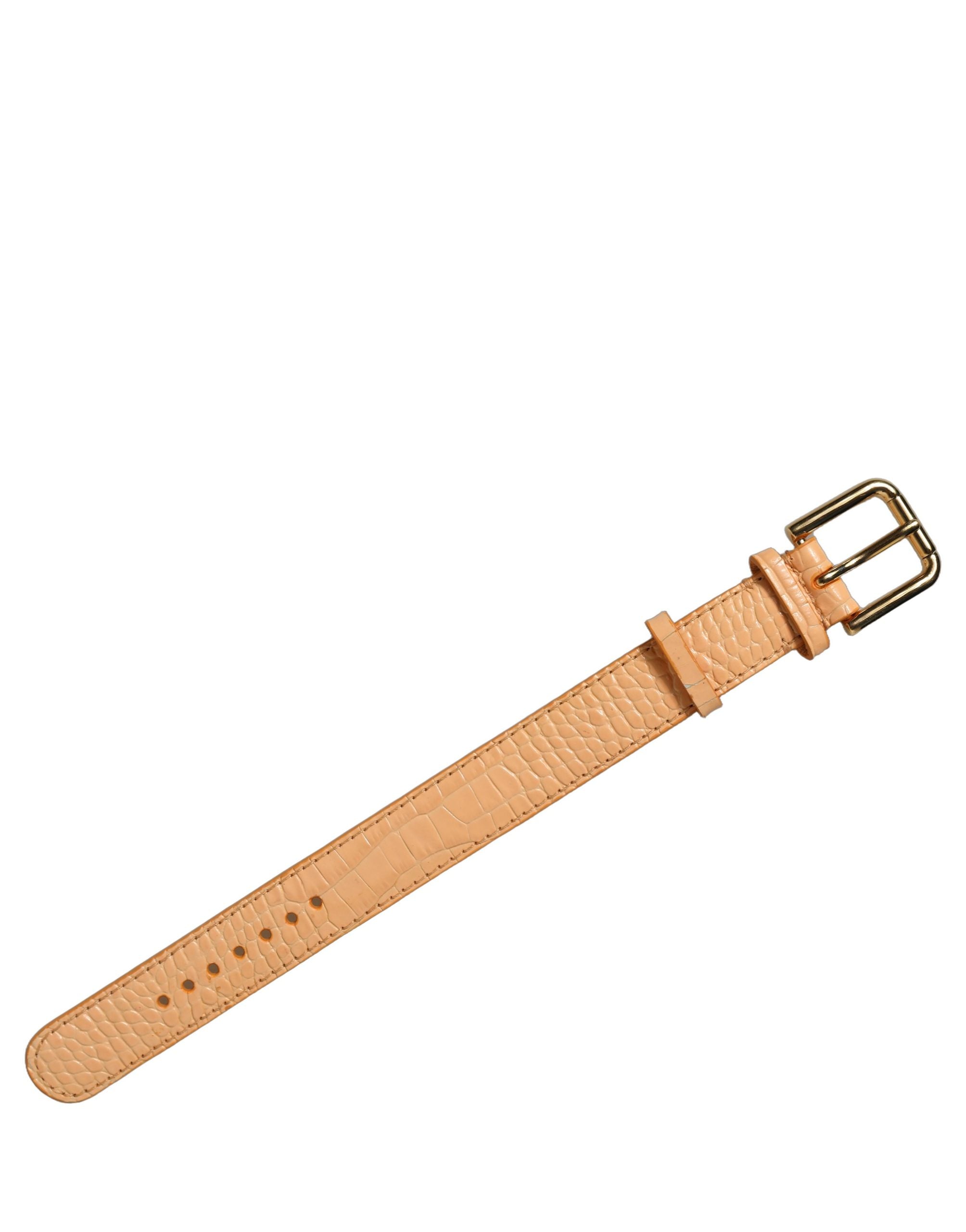 Dolce & Gabbana Beige Calf Leather Bracelet