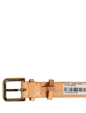 Dolce & Gabbana Beige Calf Leather Bracelet