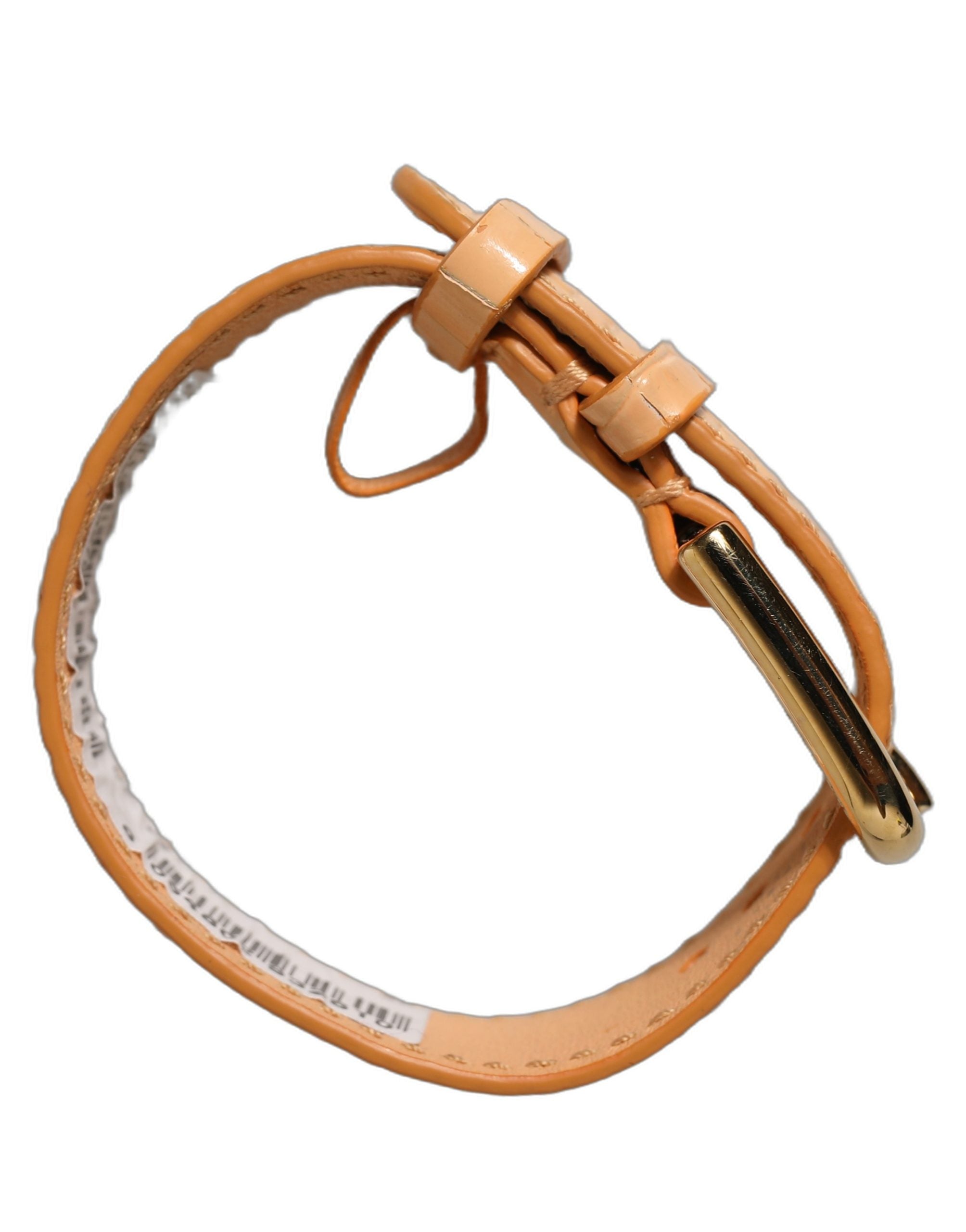 Dolce & Gabbana Beige Calf Leather Bracelet