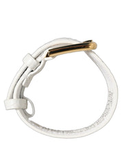 Dolce & Gabbana White Calf Leather Bracelet