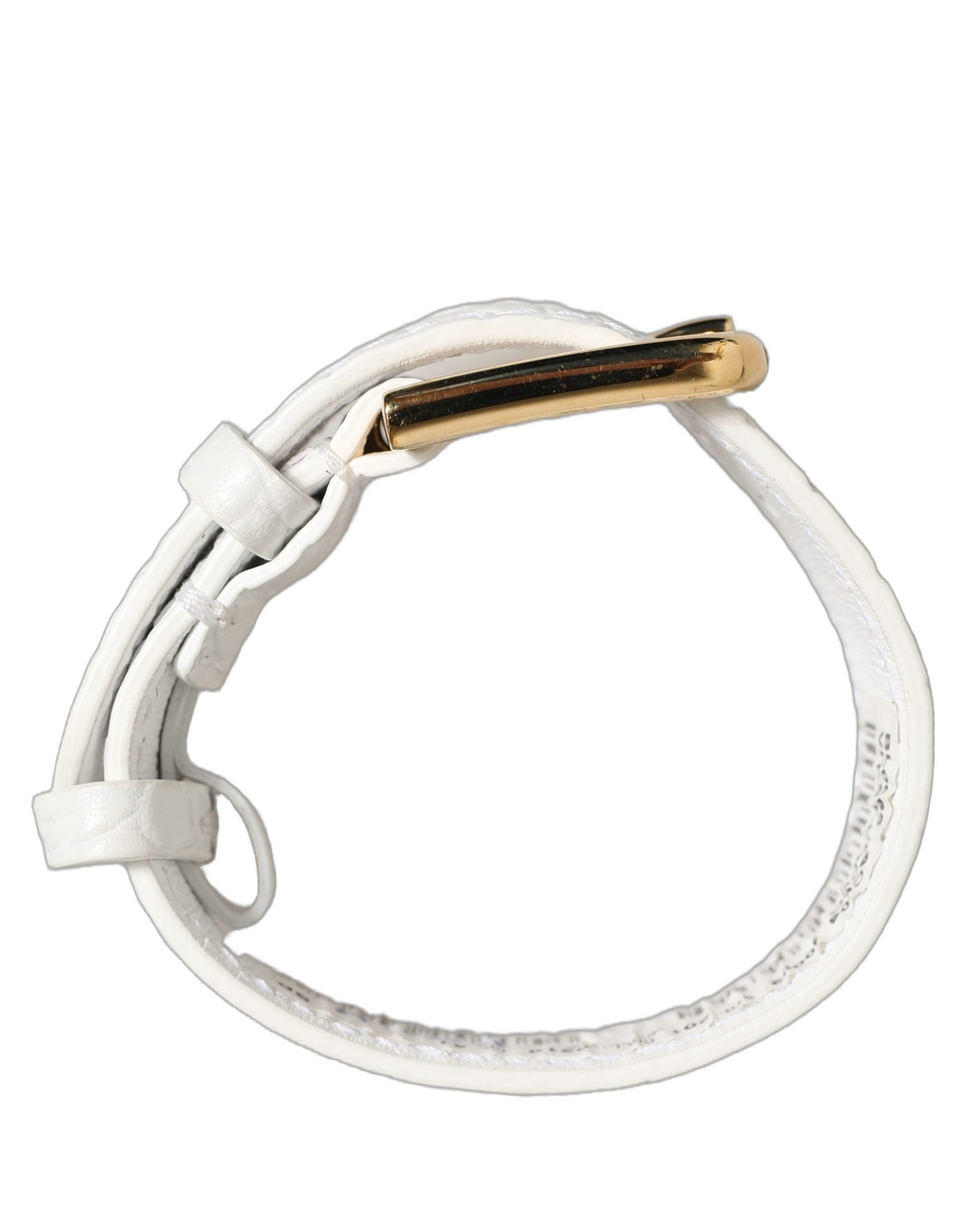 Dolce & Gabbana White Calf Leather Bracelet