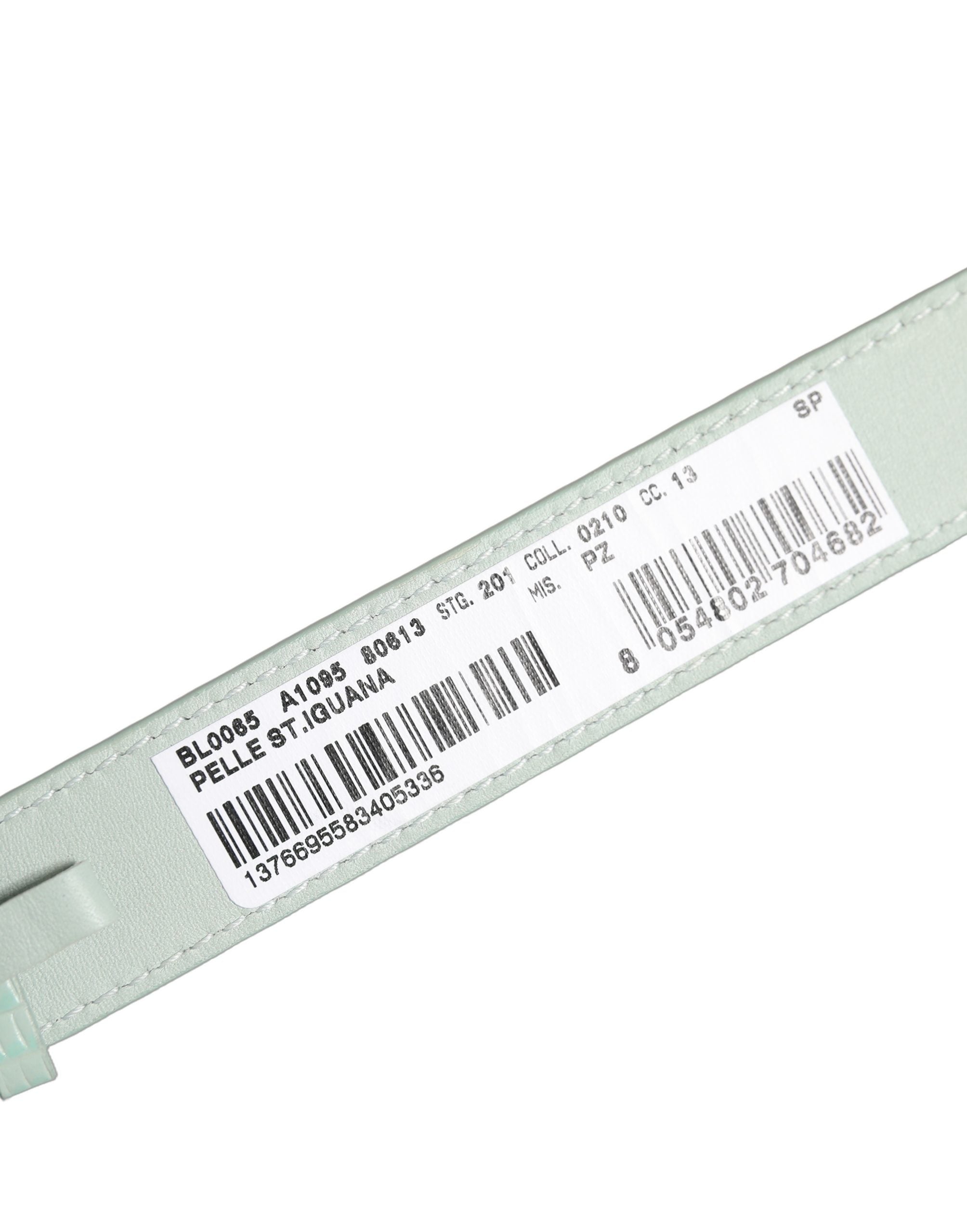 Dolce & Gabbana Pastel Green Calf Leather Bracelet