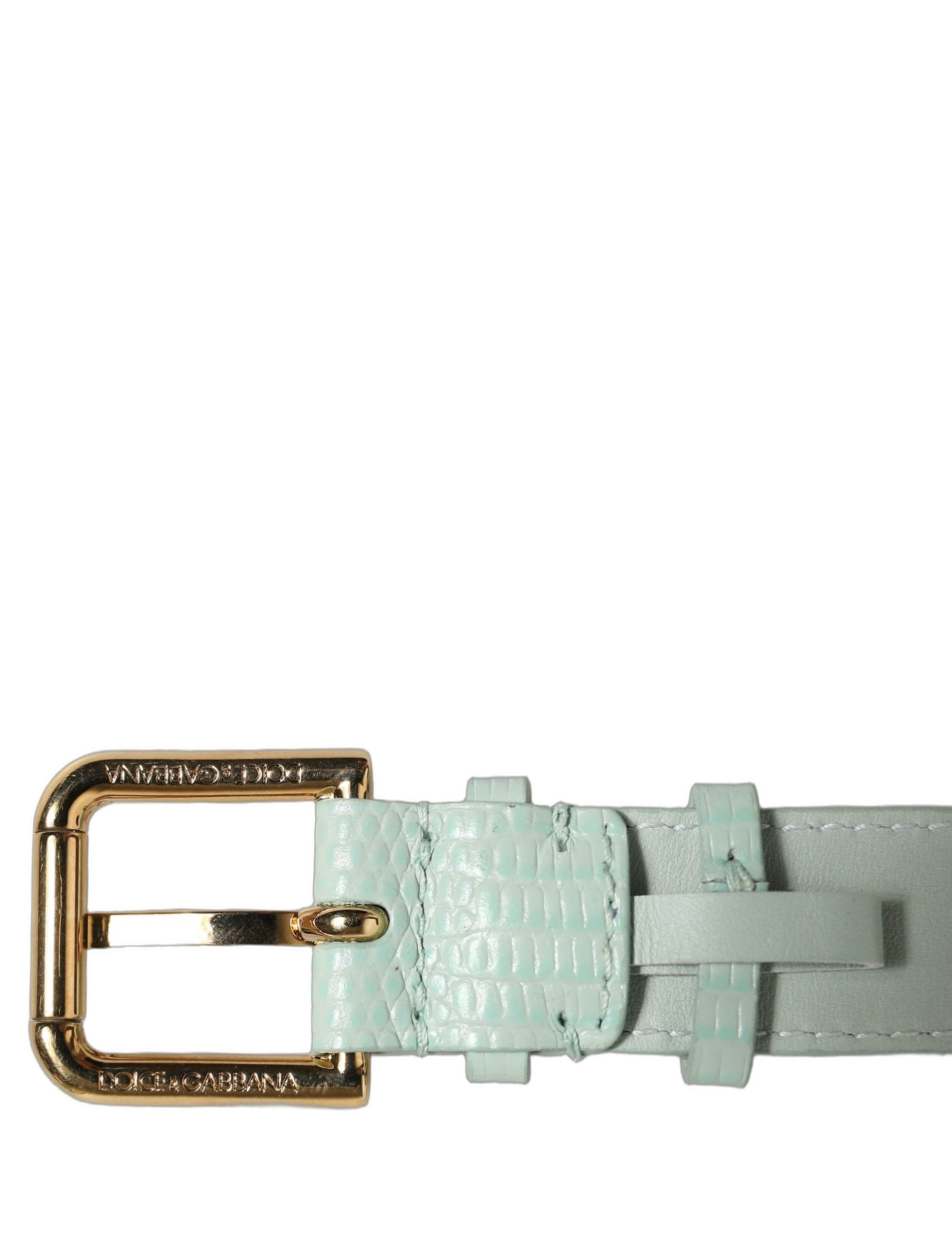 Dolce & Gabbana Pastel Green Calf Leather Bracelet