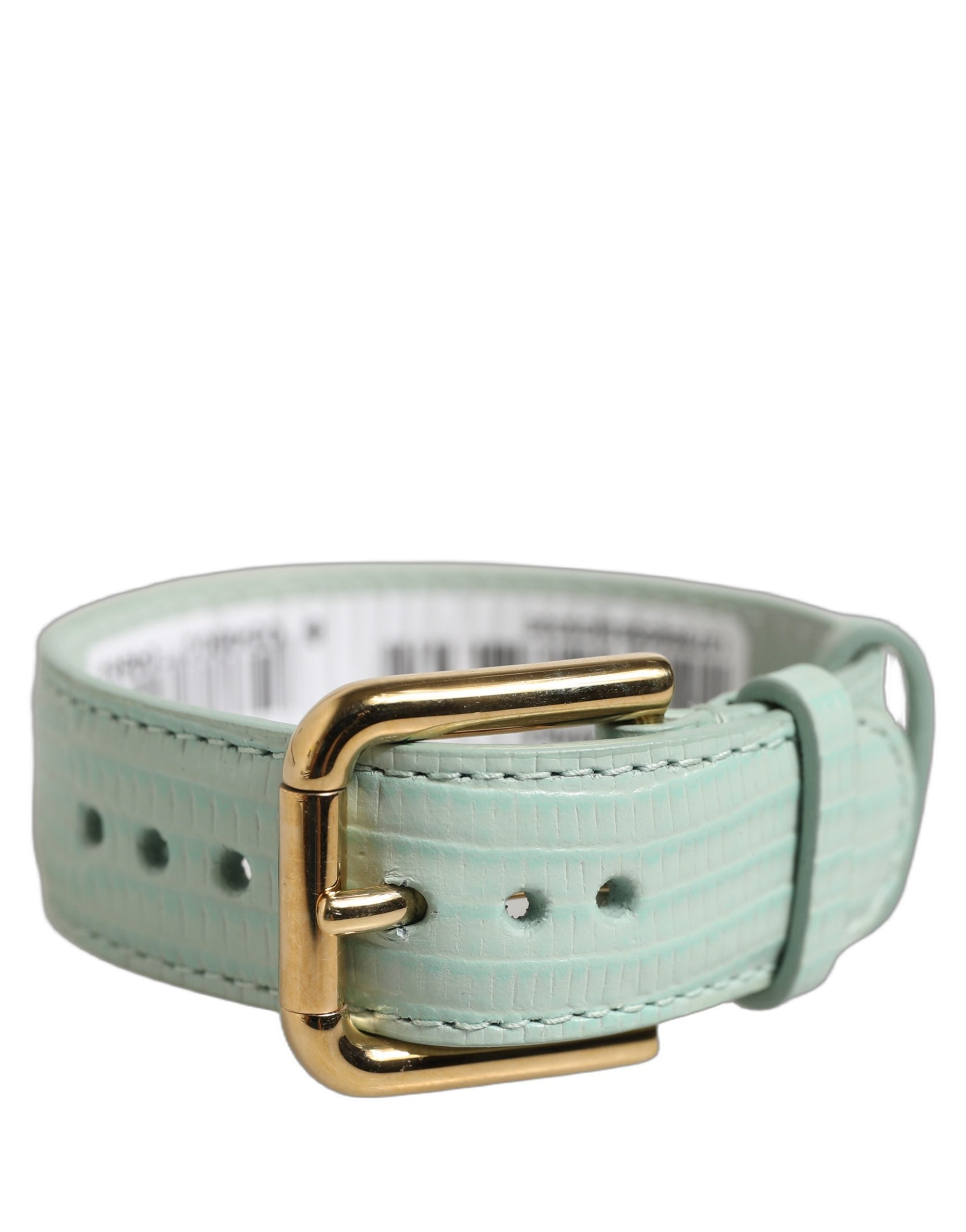 Dolce & Gabbana Pastel Green Calf Leather Bracelet