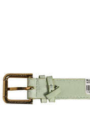Dolce & Gabbana Light Green Calf Leather Bracelet