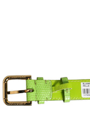 Dolce & Gabbana Green Calf Leather Bracelet