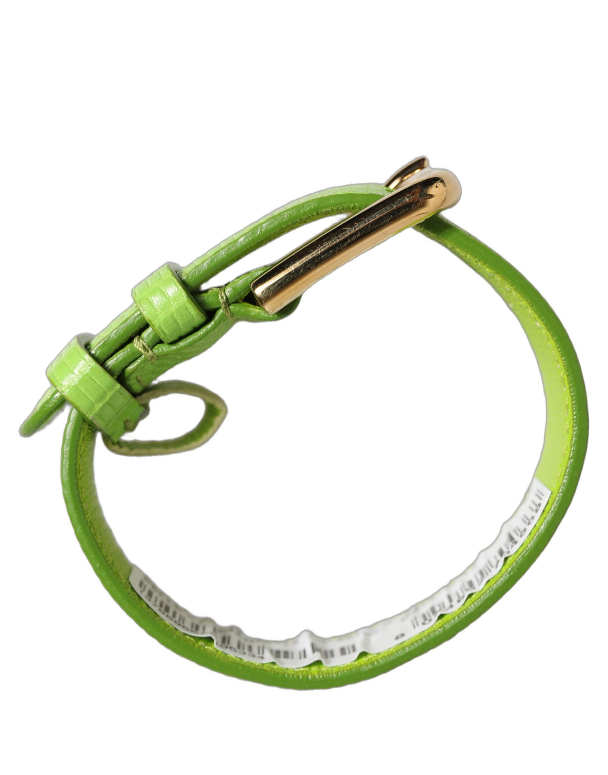 Dolce & Gabbana Green Calf Leather Bracelet