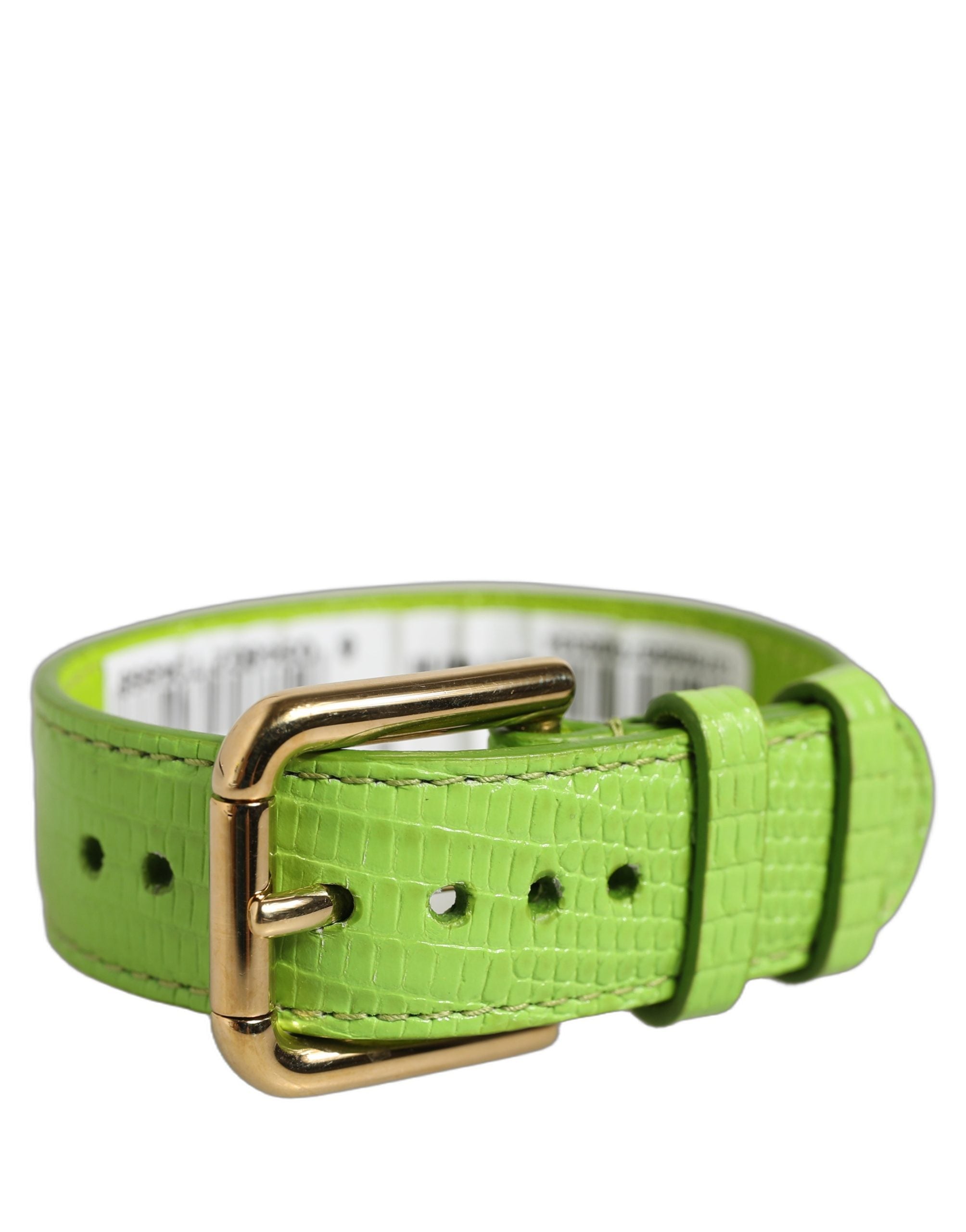 Dolce & Gabbana Green Calf Leather Bracelet