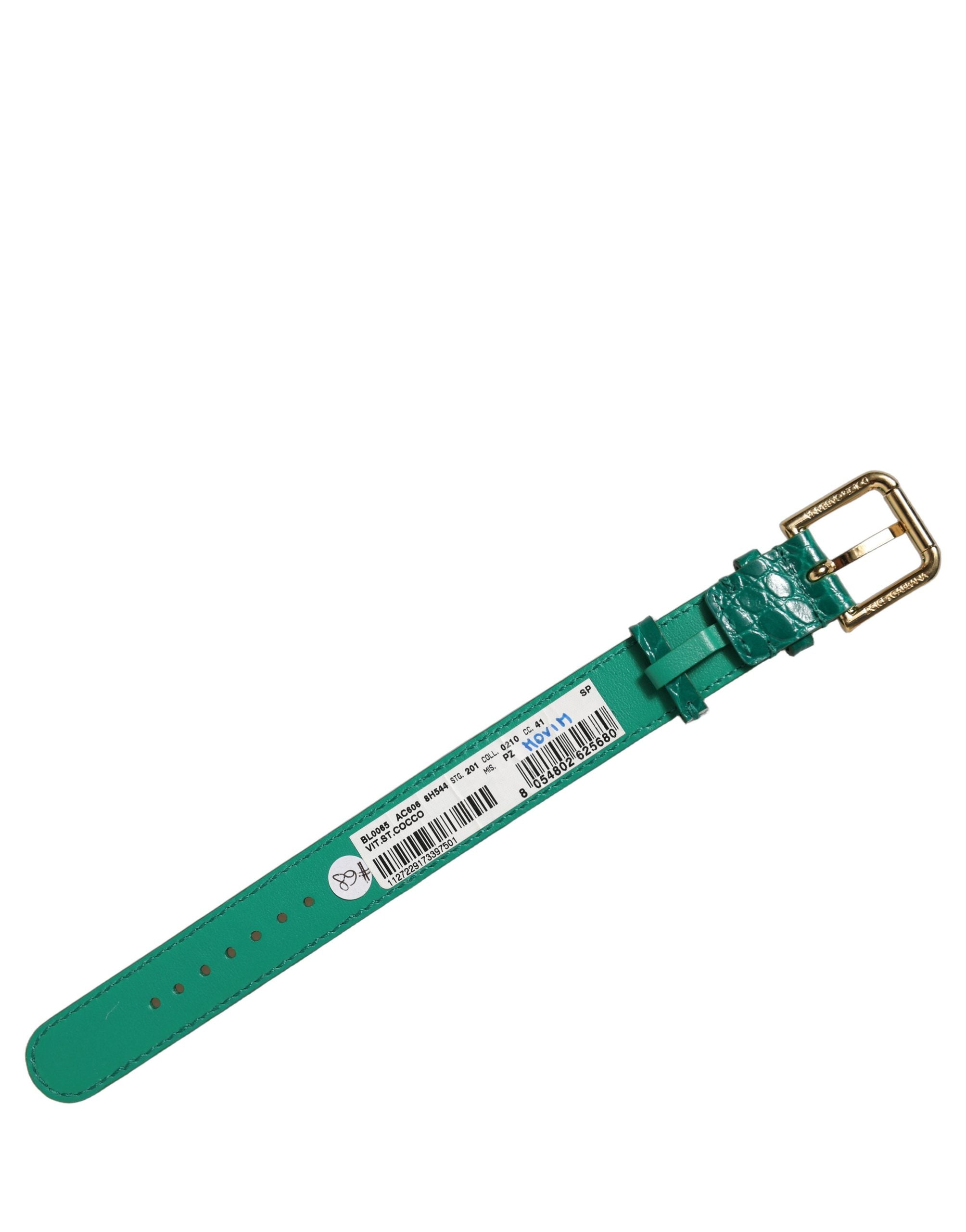 Dolce & Gabbana Dark Green Calf Leather Bracelet