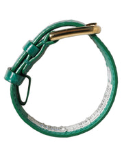 Dolce & Gabbana Dark Green Calf Leather Bracelet