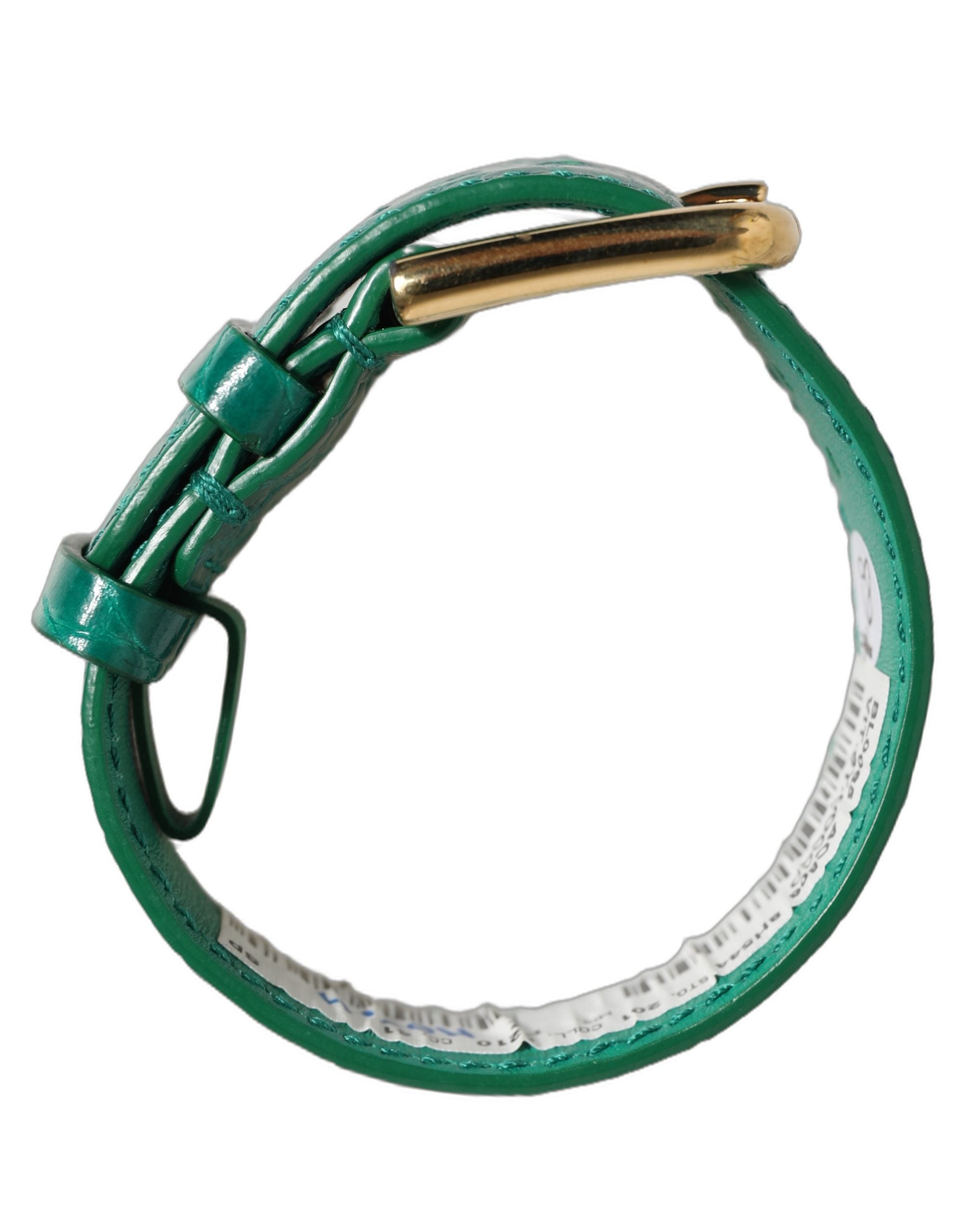 Dolce & Gabbana Dark Green Calf Leather Bracelet