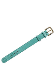 Dolce & Gabbana Blue Leather Belt Strap Bracelet