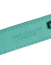 Dolce & Gabbana Blue Leather Belt Strap Bracelet