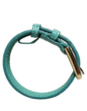 Dolce & Gabbana Blue Leather Belt Strap Bracelet