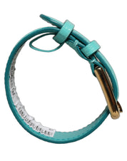 Dolce & Gabbana Light Blue Calf Leather Bracelet