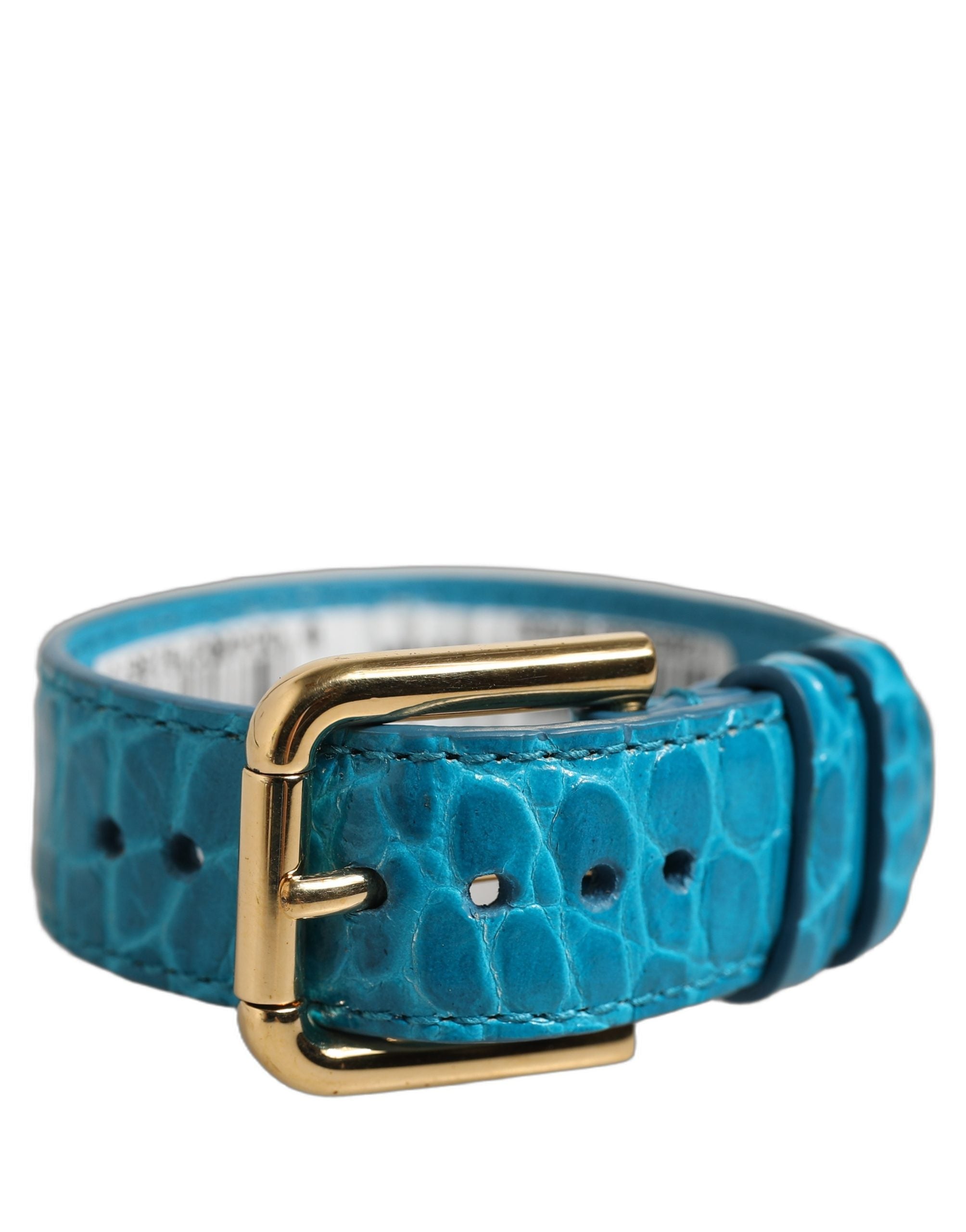 Dolce & Gabbana Blue Calf Leather Bracelet