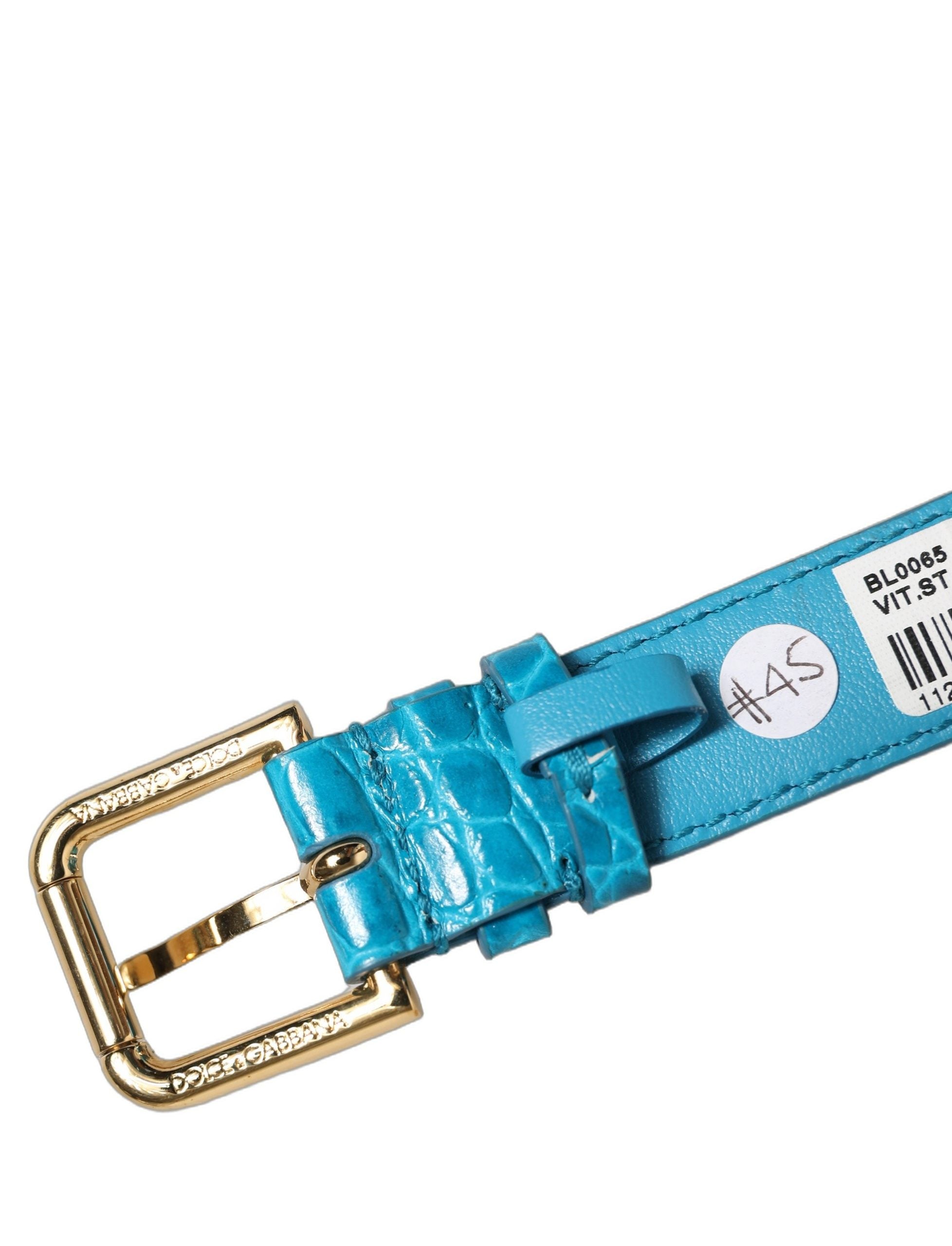 Dolce & Gabbana Blue Calf Leather Bracelet