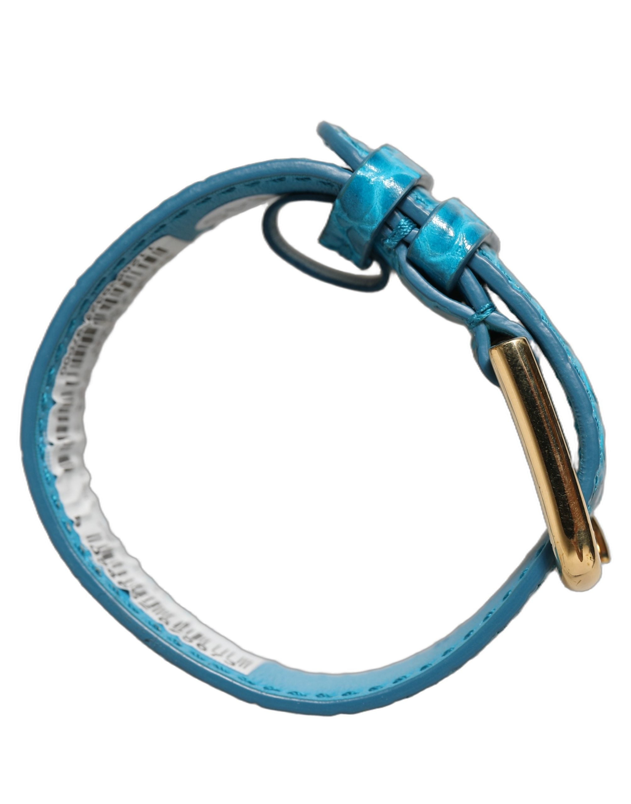 Dolce & Gabbana Blue Calf Leather Bracelet