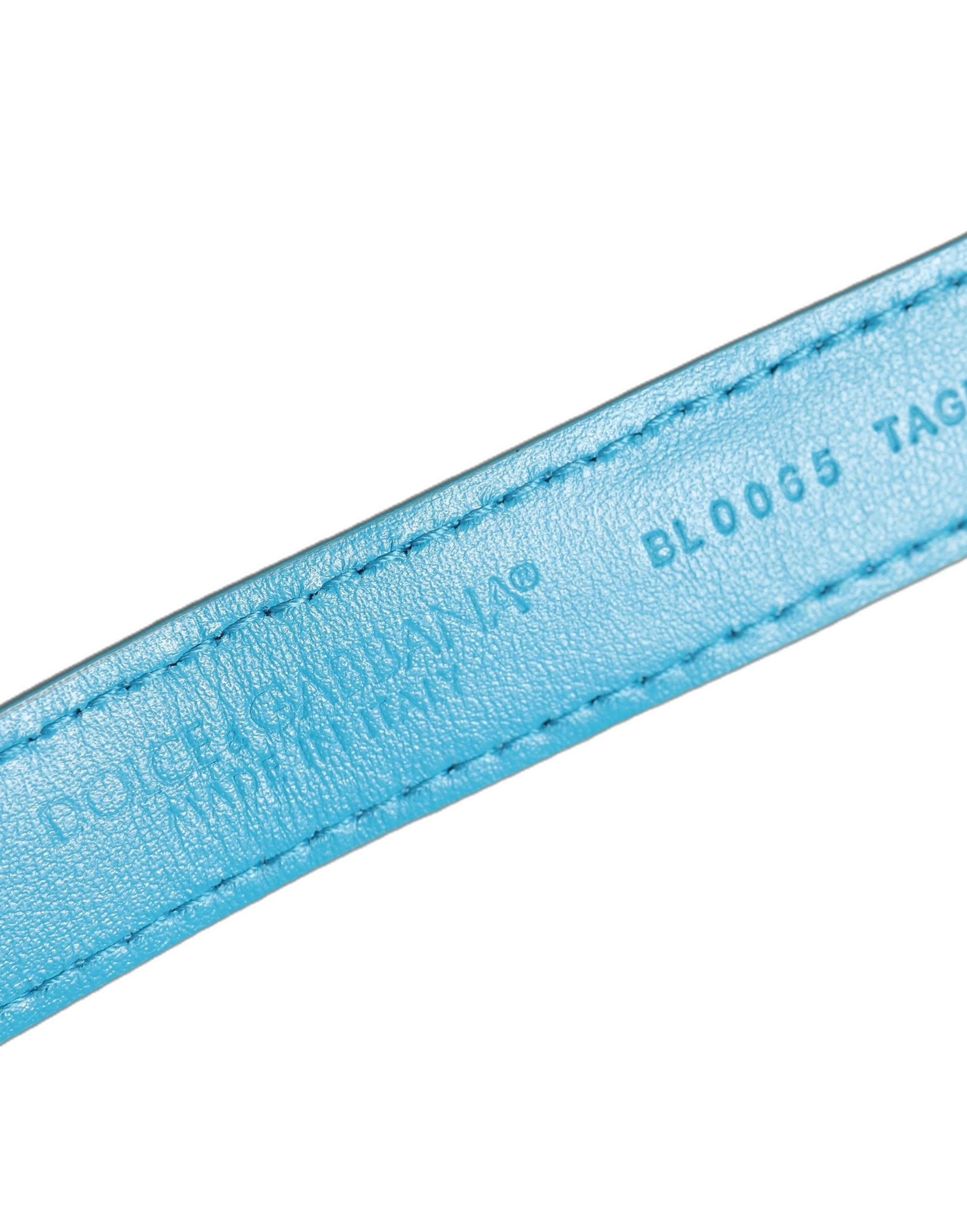 Dolce & Gabbana Turquoise Caiman Leather Bracelet