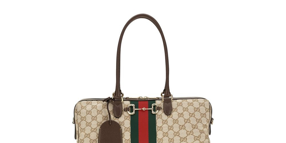 Gucci Beige Fabric Top Handle Bag