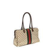 Gucci Beige Fabric Top Handle Bag
