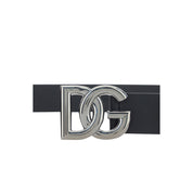 Dolce & Gabbana Black Calf Leather Regular Belt