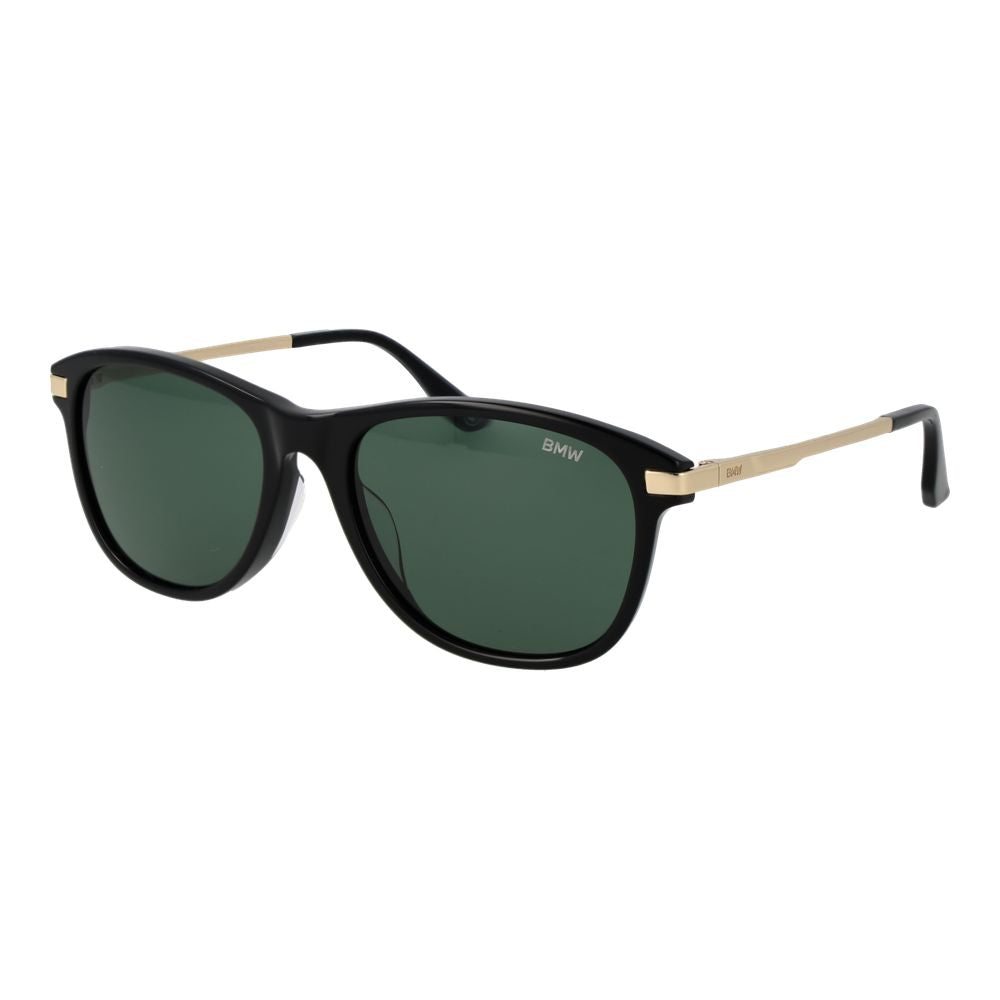 BMW Black Acetate Aviator Sunglasses
