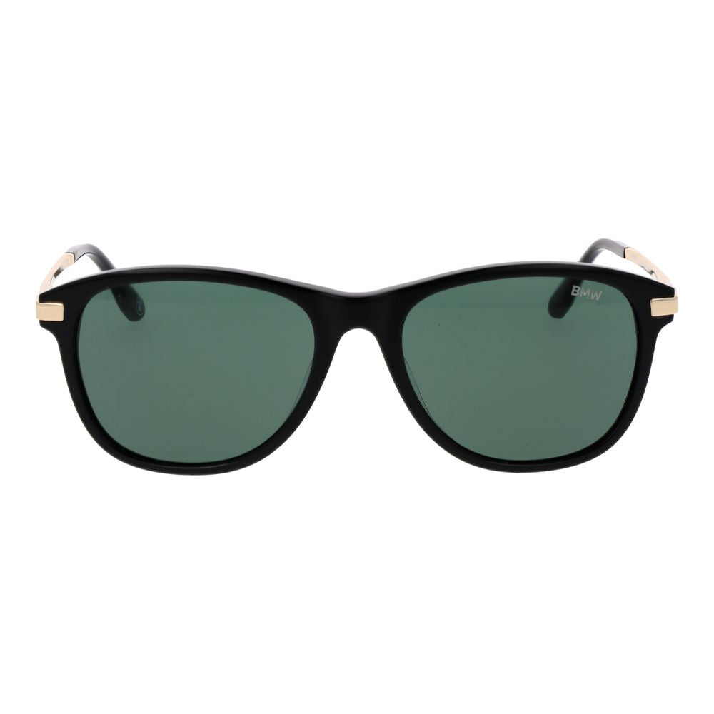BMW Black Acetate Aviator Sunglasses