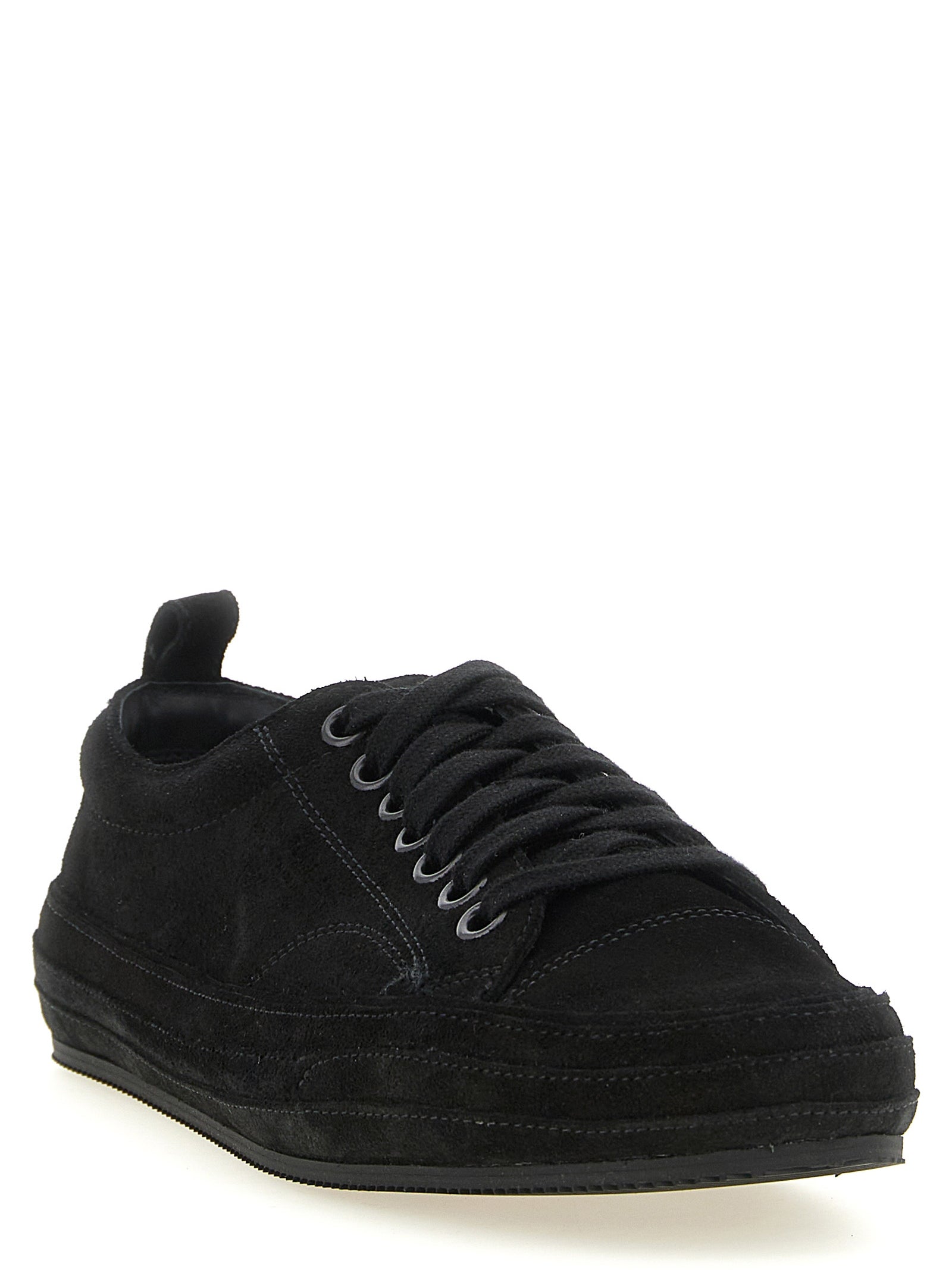 Tom Ford Black Suede Low Top Sneakers