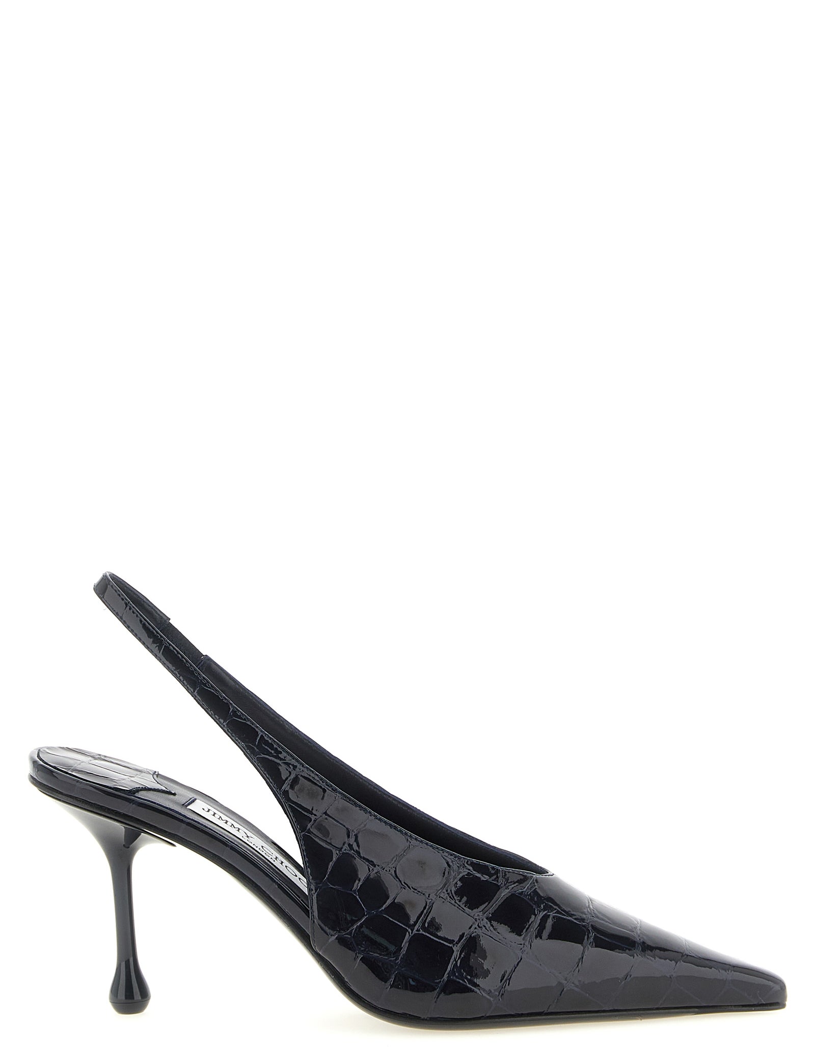 Jimmy Choo Navy Blue Patent Leather High Heel Pumps