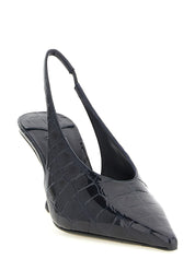 Jimmy Choo Navy Blue Patent Leather High Heel Pumps