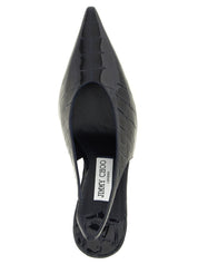 Jimmy Choo Navy Blue Patent Leather High Heel Pumps
