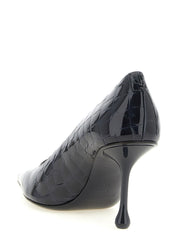 Jimmy Choo Navy Blue Patent Leather High-Heel Pumps