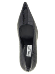 Jimmy Choo Navy Blue Patent Leather High-Heel Pumps