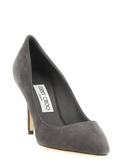 Jimmy Choo Storm Gray Suede High Heel Pumps