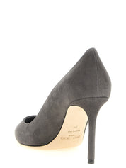 Jimmy Choo Storm Gray Suede High Heel Pumps