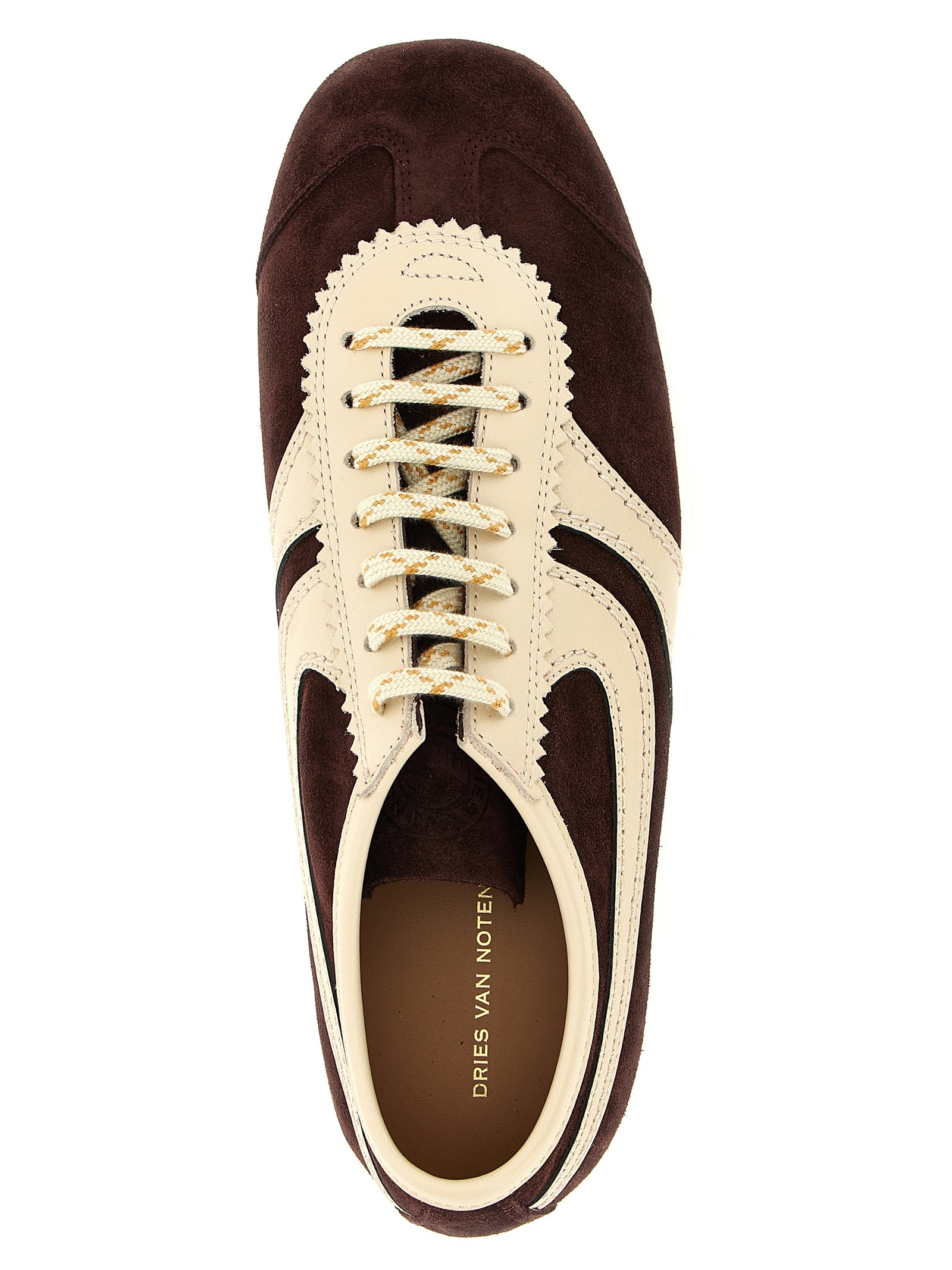 Dries Van Noten Multicolor Calfskin Low Top Sneakers