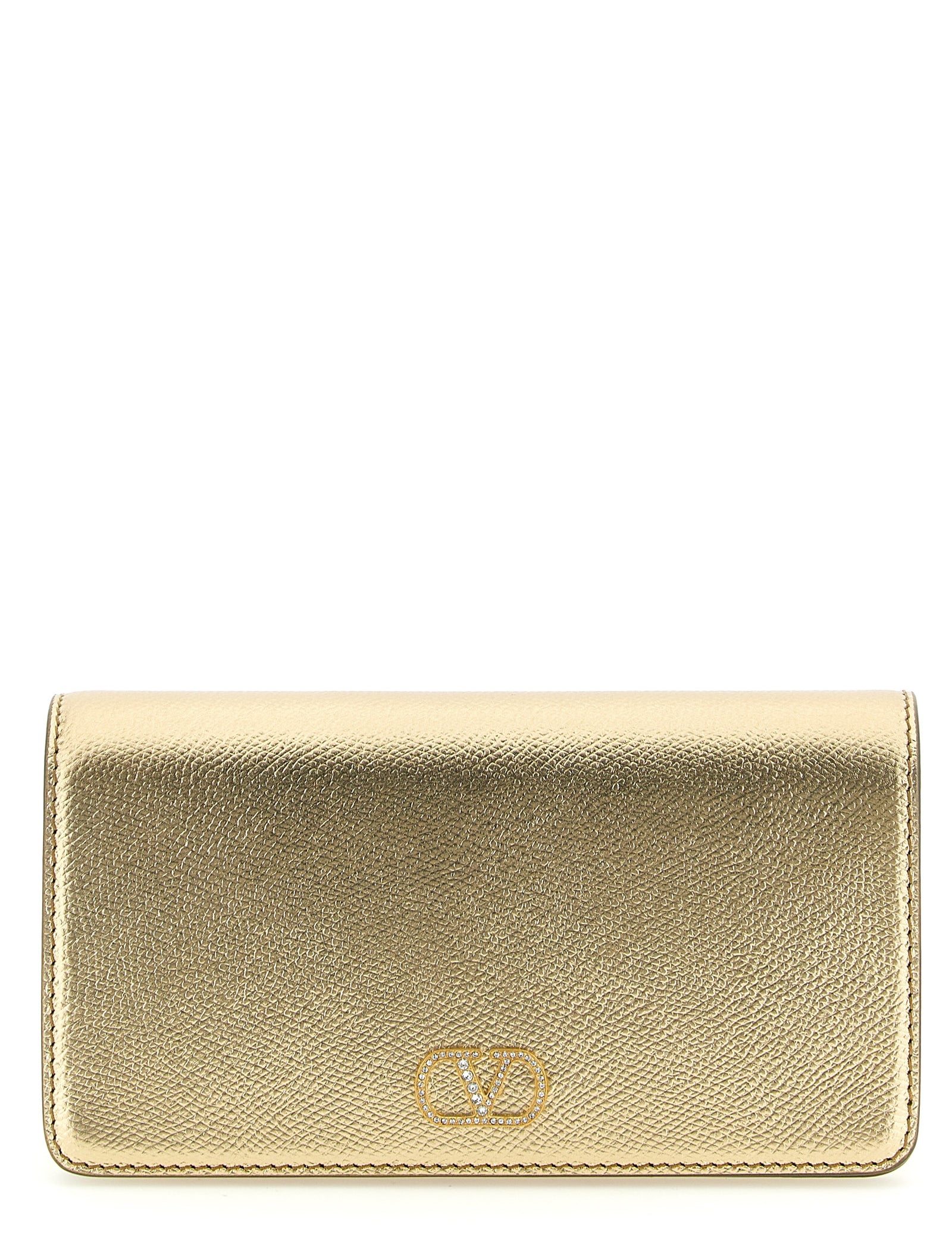 Valentino Garavani Gold Calfskin Crossbody Bag
