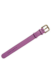 Dolce & Gabbana Purple Leather Bracelet