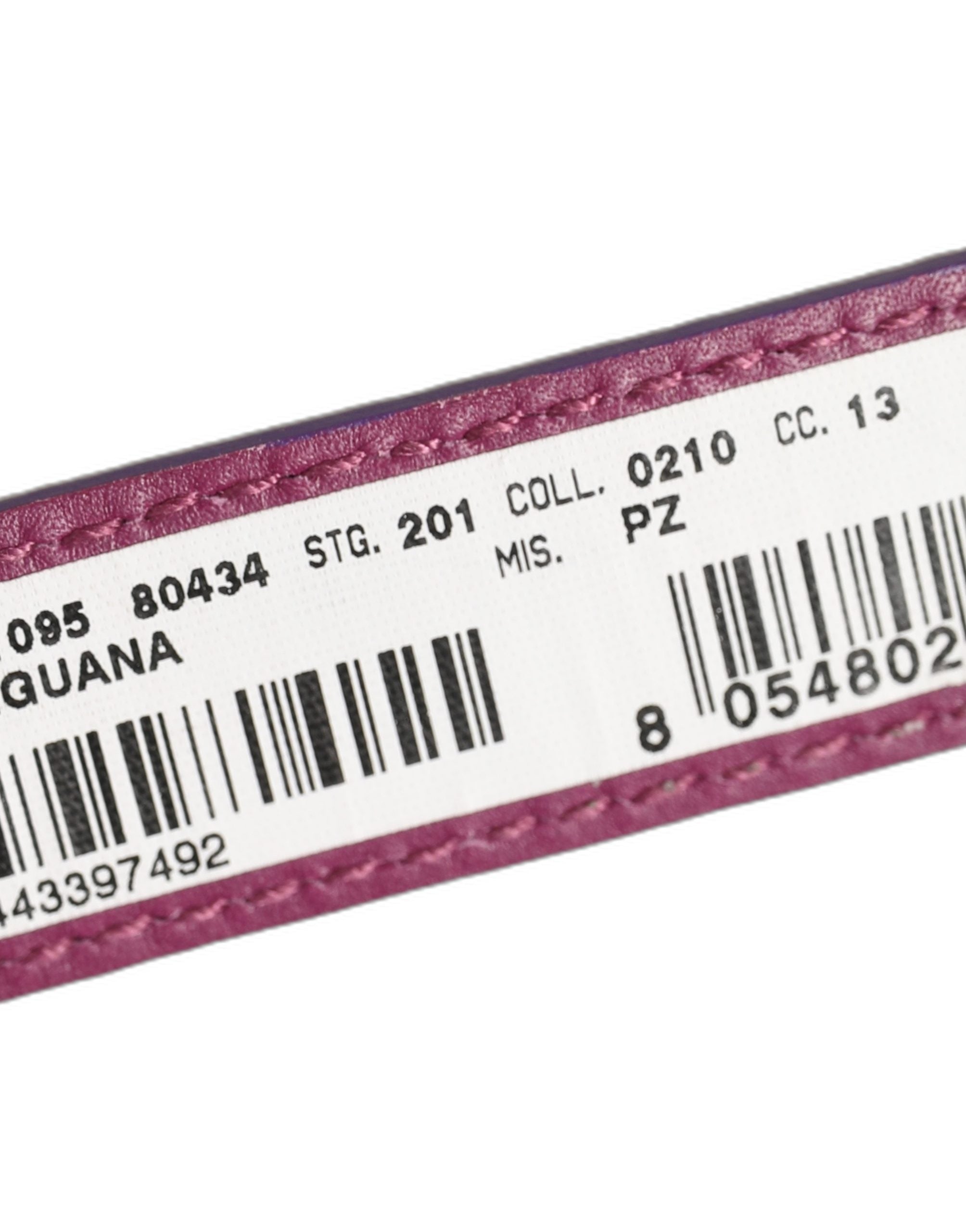 Dolce & Gabbana Purple Leather Bracelet