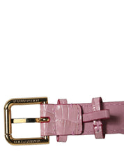 Dolce & Gabbana Light Pink Calf Leather Bracelet