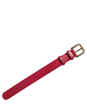 Dolce & Gabbana Red Calfskin Leather Bracelet