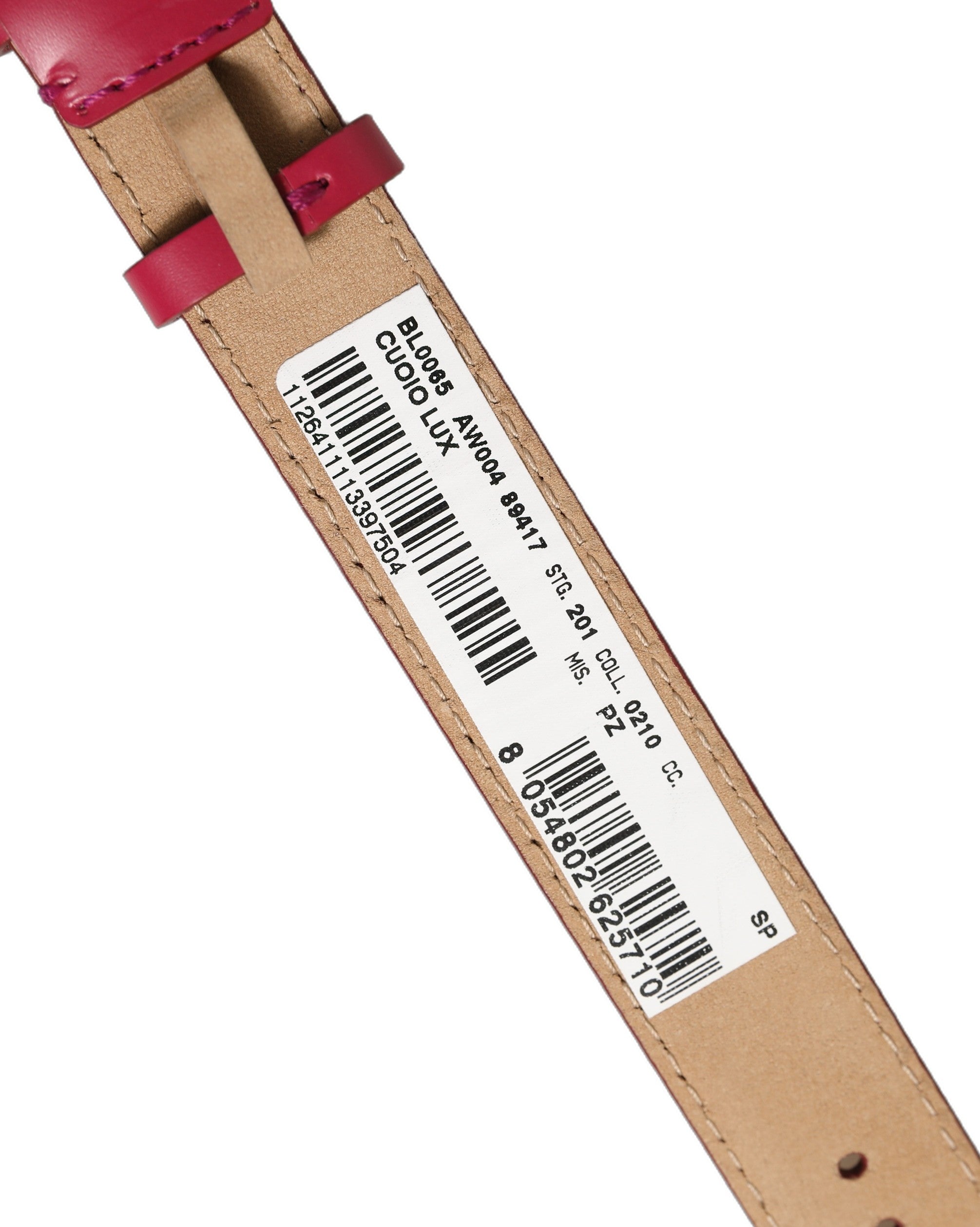 Dolce & Gabbana Red Calfskin Leather Bracelet